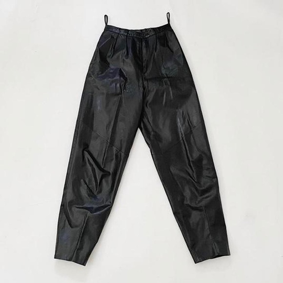 Wilson’s Leather Vintage High Waist Leather Trousers - PLS COMMENT BEFORE BUYING - Picture 1 of 3